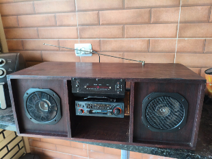 RÁDIO CORUJINHA COM TOCA-FITAS