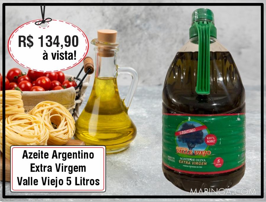 Azeite Argentino Extra Virgem Valle Viejo 5 Litros Original