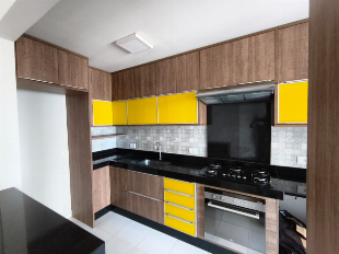 Apartamento Semi Mobiliado | 3 Quartos | 14º Andar | Zona 08 | Bella Città