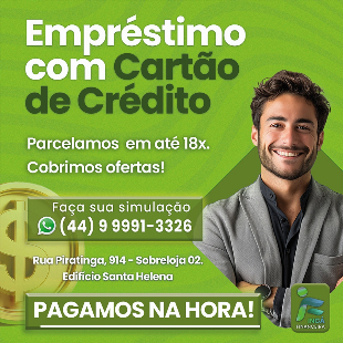 EMPRÉSTIMO NO CARTÃO DE CRÉDITO MARINGÁ
