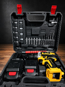 Furadeira Parafusadeira 48v Com 2 Baterias E Maleta com acessórios