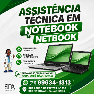 Assistência Técnica de Notebook e Netbook em Salvador e Região