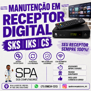 Manutenção em Receptor digital SKS, IKS e CS