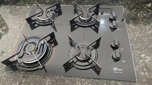 Cooktop Fischer Fit Line 4 bocas, chama tripla