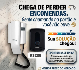 Imagem do anuncio Interfone ipr 8010 Intelbras acionamento de fechadura e portão pelo módulo interno.
