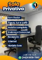 SALA COMERCIAL PARA 2 PESSOAS(SEM FIADOR)