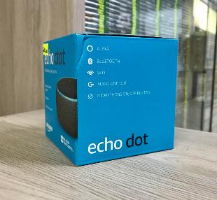 Echo Dot (3a Geração) Smart Speaker com Alexa - cor Preto