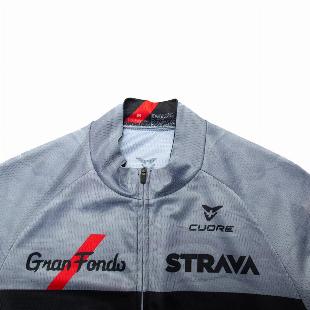 Camisa Gran Fondo Strava Manga Curta 2XL = G