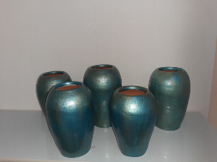 Vasos decorativos feitos e pintados a mão