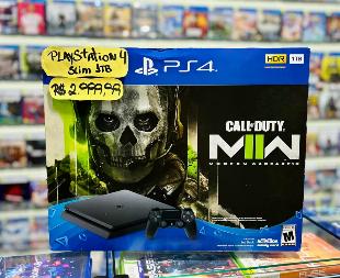 PlayStation 4 Slim 1TB + Call of Duty Modern Warfare 2 Novo Lacrado