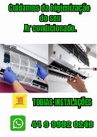 Ar condicionado, instalação, manutenção,  e higienização.