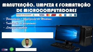 Montagem de computadores e instalação do Windows 10 e Windows 11.