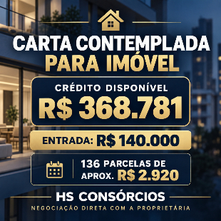 CARTA CONTEMPLADA PARA IMÓVEL – HS CONSÓRCIOS