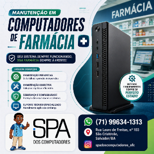 Manutenção em Computadores de Farmácia em Salvador e região