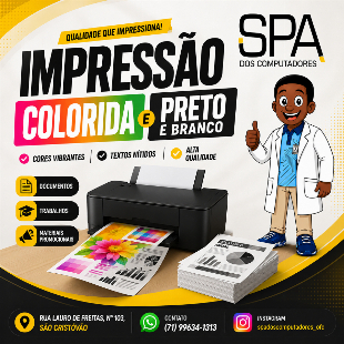 Impressão Colorida e Preto e Branco em Salvador Ba