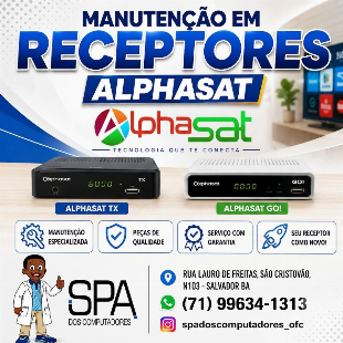 Manutenção em Receptores Alphasat
