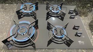 Cooktop Fischer Fit Line 4 bocas, chama tripla