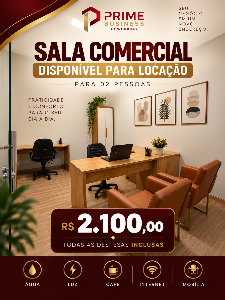SALA COMERCIAL (SEM FIADOR E DESPESAS INCLUSAS)