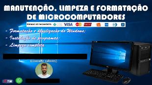 Montagem de computadores e instalação do Windows 10 e Windows 11.