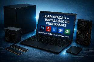 Formatação e instalação de softwares