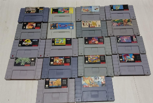 Lote Colecionador Super Nintendo - Turtles in Time + Goof Troop + Mouse Original + 15 Jogos