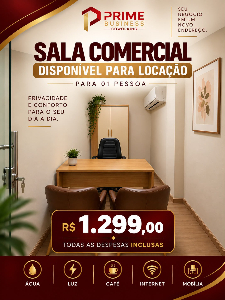 Imagem do anuncio SALA COMERCIAL SEM FIADOR CENTRO DE MARINGÁ