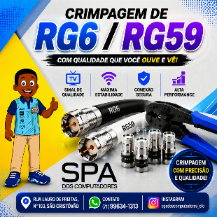Imagem do anuncio Crimpagem de Rg6 E Rg59 em Salvador Ba