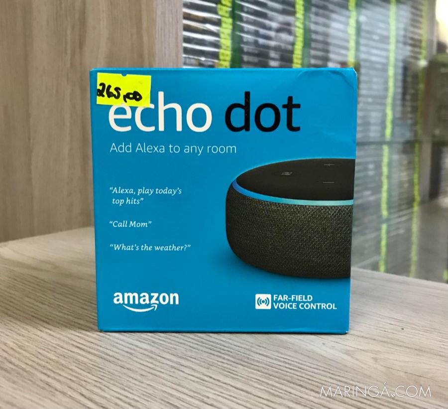 Echo Dot (3a Geração) Smart Speaker com Alexa - cor Preto