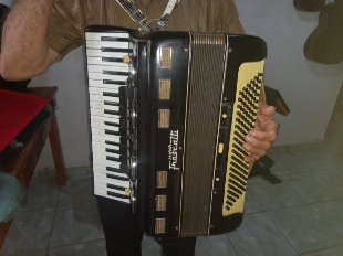 Imagem do anuncio Sanfona (Acordeon) Super Frascatti 120 Baixos Preta – Ótimo Estado