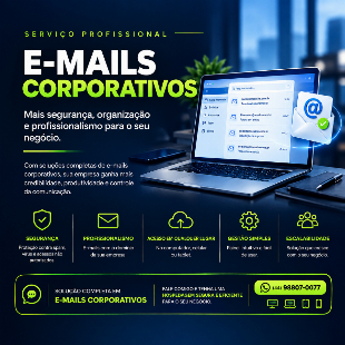 Imagem do anuncio E-mails Corporativos: Mais Segurança, Credibilidade e Profissionalismo para sua Empresa