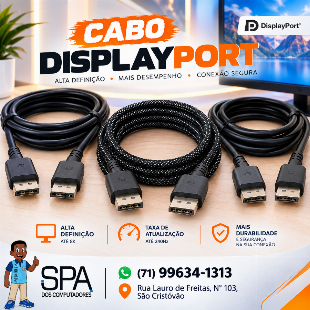 Cabo Displayport em Salvador e Região
