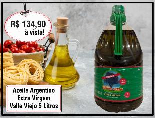 Azeite Extra Virgem Original Valle Viejo 5 Litros Atacado