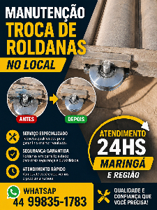 Imagem do anuncio TROCA DE ROLDANAS NO LOCAL