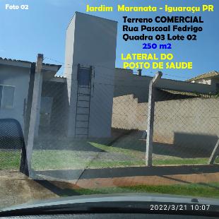 Excelente terreno de 250 m2 em Iguaraçu. COMERCIAL